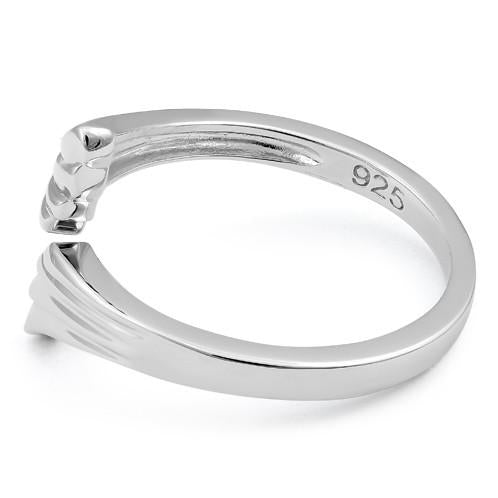Sterling Silver Wings Adjustable Ring