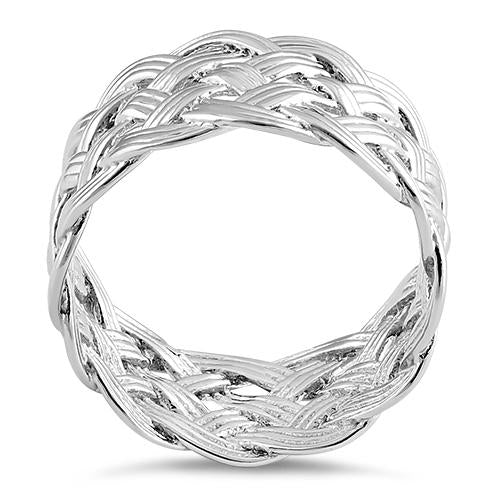 Sterling Silver Woven Knot Ring