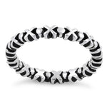 Sterling Silver X & O Stackable Ring