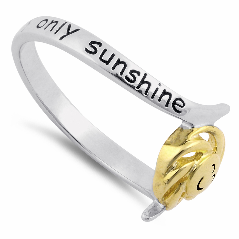 Sterling Silver "You Are My Sunshine, My Only Sunshine" Ring