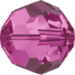 Swarovski Beads 5000 Round, 4MM, Fuchsia - Pack of 15