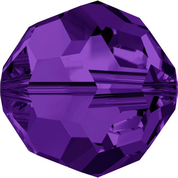 Swarovski Beads 5000 Round, 4MM, Purple Velvet - Pack of 15