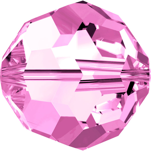 Swarovski Beads 5000 Round, 6MM, Rose - Pack of 10