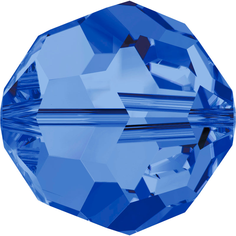 Swarovski Beads 5000 Round, 6MM, Sapphire - Pack of 10