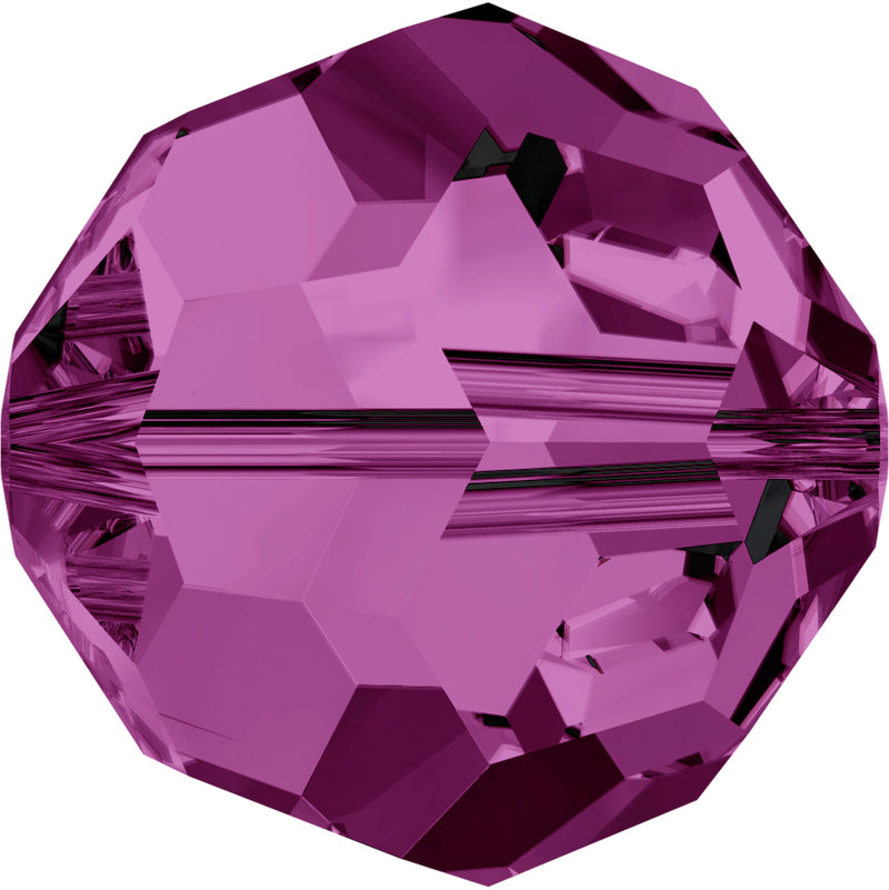 Swarovski Beads 5000 Round, 4MM, Amethyst - Pack of 15