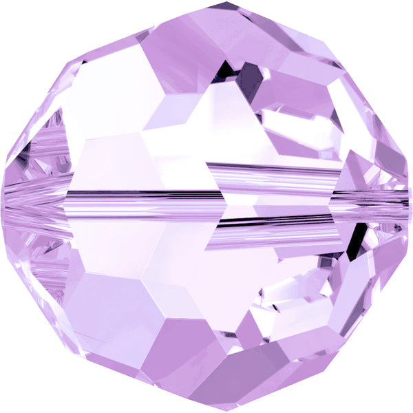 Swarovski Beads 5000 Round, 4MM, Light Amethyst - Pack of 15