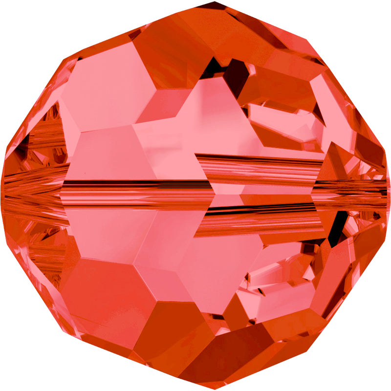 Swarovski Beads 5000 Round, 4MM, Padparadscha - Pack of 15