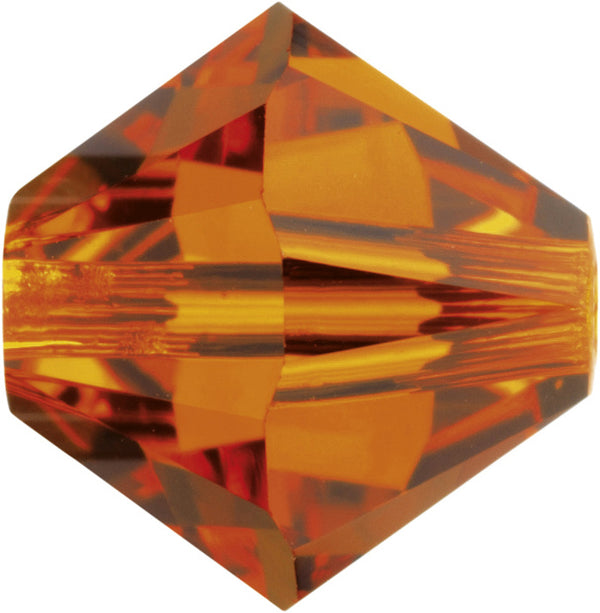 Swarovski Beads 5328 Bicone, 3MM, Tangerine - Pack of 30