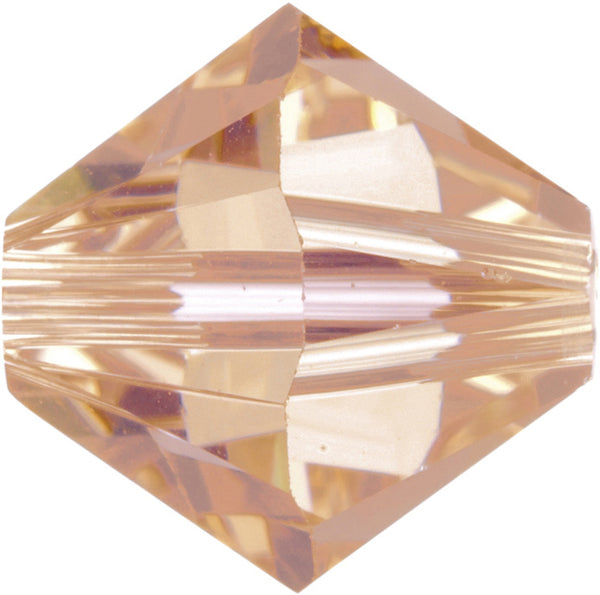 Swarovski Beads 5328 Bicone, 4MM, Light Peach - Pack of 25