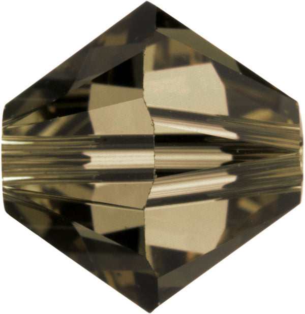 Swarovski Beads 5328 Bicone, 4MM, Smoky Quartz - Pack of 25