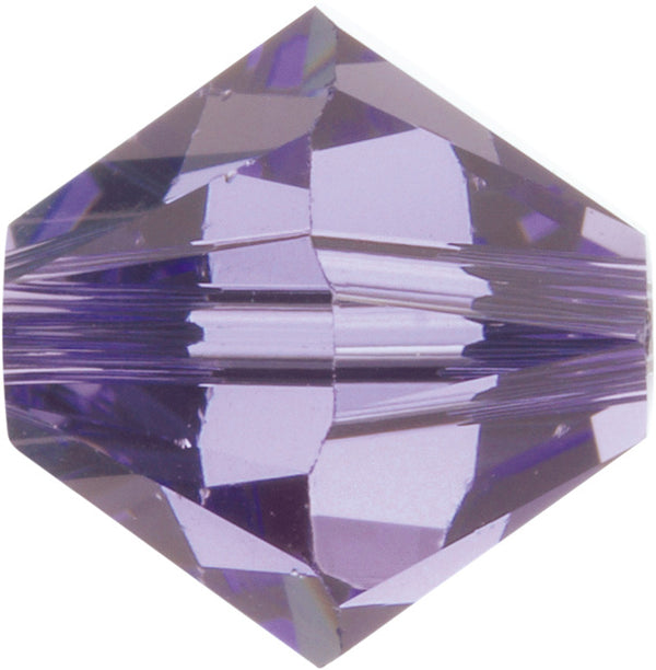 Swarovski Beads 5328 Bicone, 4MM, Tanzanite - Pack of 25