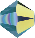 Swarovski Beads 5328 Bicone, 4MM, Turquoise AB - Pack of 25